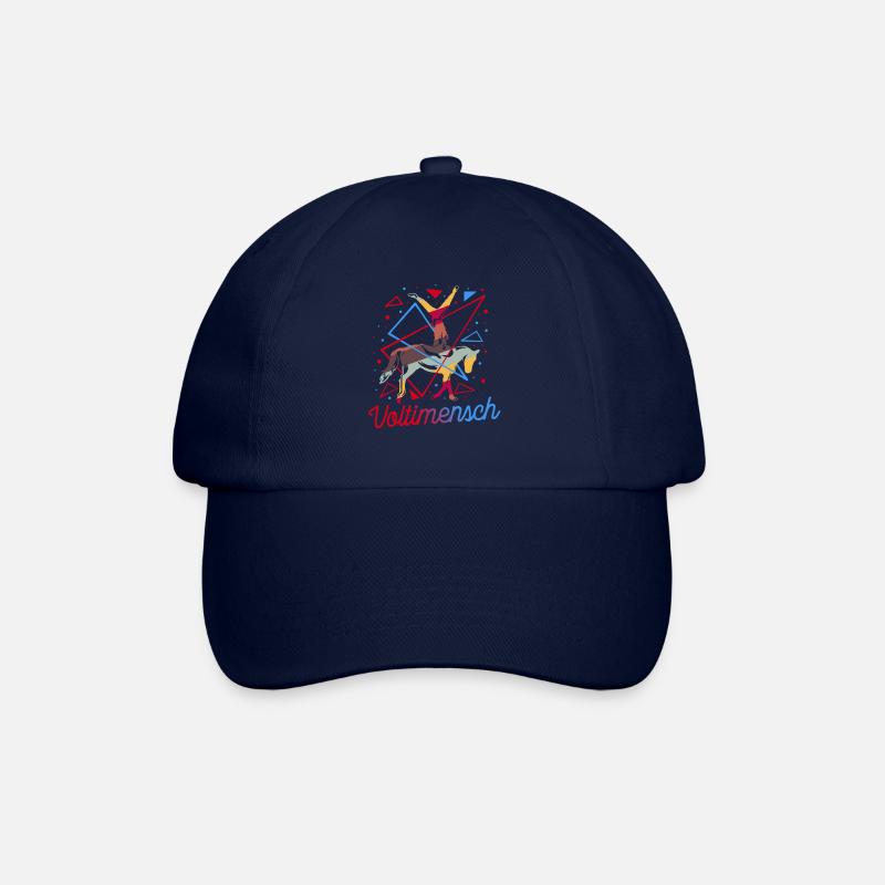 Voltigieren Voltigiererin Pferdesport Geschenk - Baseballkappe - Blau/Blau