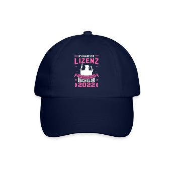 Ich Habe Die Lizenz Zum Besserwissen Abschluss Bac - Baseballkappe - Blau/Blau - Vorne