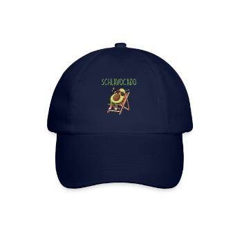 Schlavocado Avocado Schlafshirt Schlafanzug Schlaf - Baseballkappe - Blau/Blau - Vorne