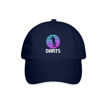 Retro Vintage Classic Darts Dart Player - Baseballkappe - Blau/Blau - Vorne