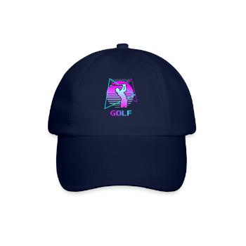Retro Vintage Classic Golf Golfing Golfer - Baseball Cap - blue/blue - Front