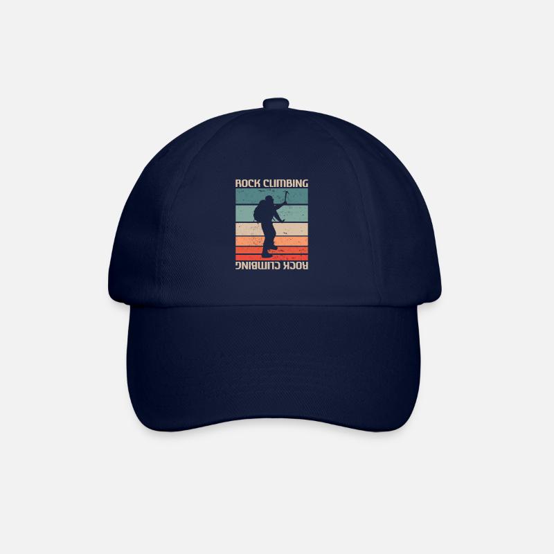 Retro Vintage Classic Rock Climbing Climber - Baseballkappe - Blau/Blau