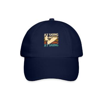 Classic Vintage Retro Jet Skiing Skis - Baseball Cap - blue/blue - Front