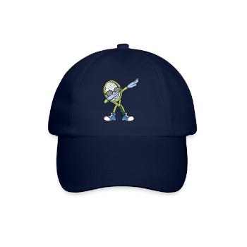 Tennis Player Dabbing Tennis Racket Tennis - Baseball Cap - blue/blue - Front