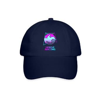Retro Vintage Classic Horse Racing Equestrian - Baseballkappe - Blau/Blau - Vorne