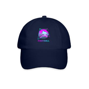 Joueur de football rétro vintage classique - Casquette classique - bleu/bleu - Devant