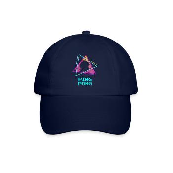 Retro Vintage Classic Ping Pong Table Tennis - Baseball Cap - blue/blue - Front
