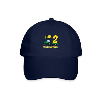 I Am 2 this is how i roll tractor - Baseball Cap - blue/blue - Front