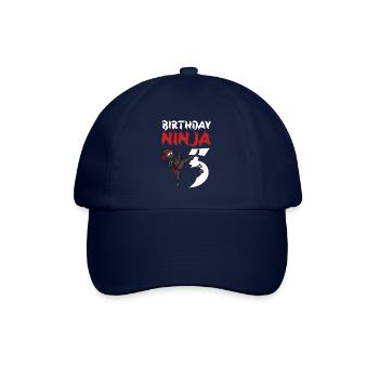 Birthday Party 5 Years Old Japanese Ninja Birthday - Baseball Cap - blue/blue - Front