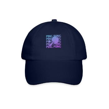 Retro Vintage Classic Ping Pong Table Tennis - Baseball Cap - blue/blue - Front