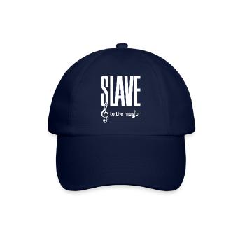 SLAVE to the music weiss - Baseballkappe - Blau/Blau - Vorne