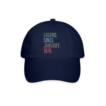 Légende depuis janvier 1976 - Casquette classique - bleu/bleu - Devant