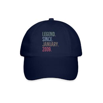 Legende seit Januar 2009 - Baseballkappe - Blau/Blau - Vorne