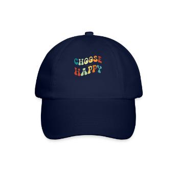 W�hlen Sie Happy Smile Face Motivate Inspire Happy - Baseballkappe - Blau/Blau - Vorne