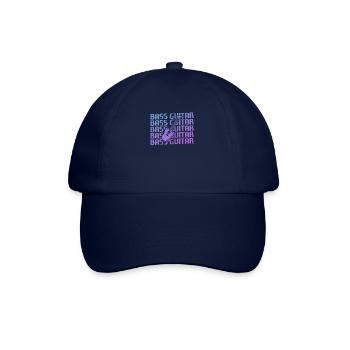 Retro Vintage Classic Bass Guitar Instrument Guita - Baseball Cap - blue/blue - Front