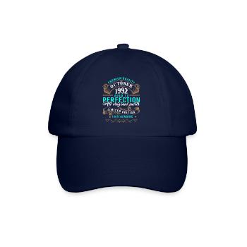 Oktober 1992 - 30. Geburtstag Geschenk. Legende. - Baseballkappe - Blau/Blau - Vorne