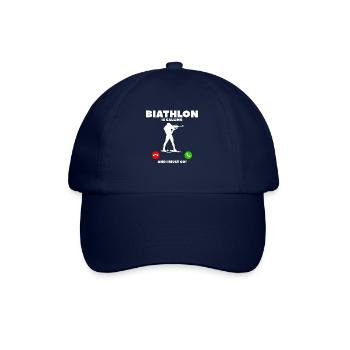 Biathlon Is Calling And I Must Go Biathlete - Baseball Cap - blue/blue - Front