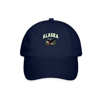 Alaska Geschenk Kinder Herren Damen USA Natur Eis - Baseballkappe - Blau/Blau - Vorne