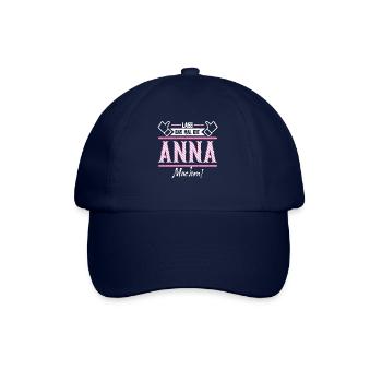 Anna Geschenkidee Geschenk Geburtstag - Baseballkappe - Blau/Blau - Vorne
