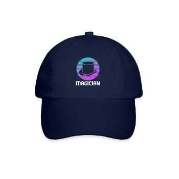 Retro Vintage Classic Magician Magic Trick - Baseball Cap - blue/blue - Front