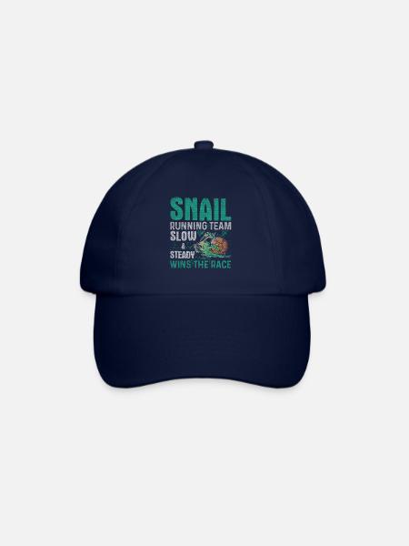 Snail Running Team Funny Snail Runner - Baseball Cap - blue/blue