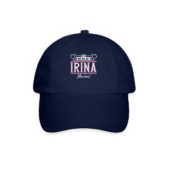 Irina Geschenkidee Geschenk Geburtstag - Baseballkappe - Blau/Blau - Vorne