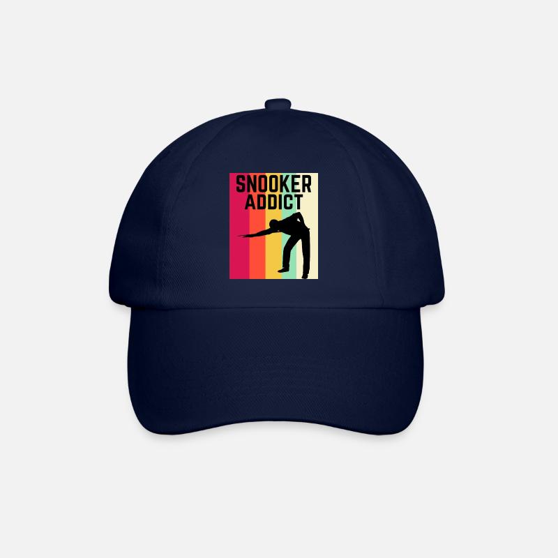 Snooker Addict Snooker Fan Colourful Snooker Lover - Baseball Cap - blue/blue