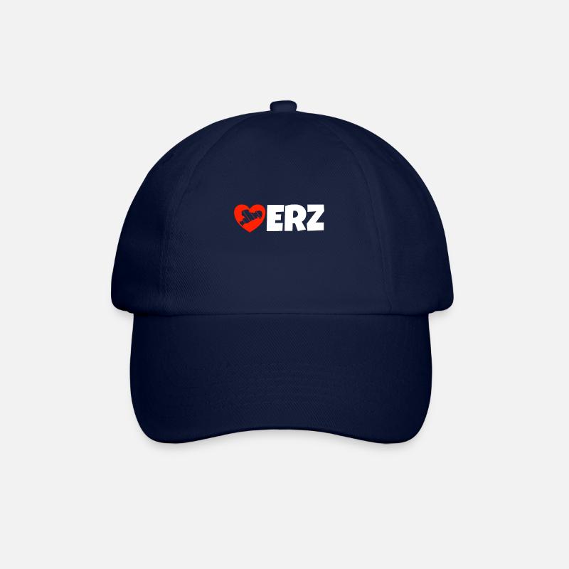 Erzgebirge Liebe Herz Haamit - Baseballkappe - Blau/Blau