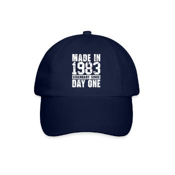Hergestellt 1983, legendär seit dem ersten Tag - Baseballkappe - Blau/Blau - Vorne