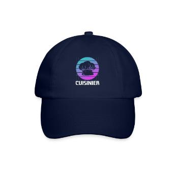 Retro Cuisinier Chef Cuisine - Casquette classique - bleu/bleu - Devant
