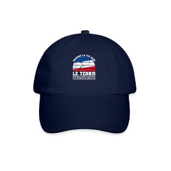 Imagine La Vie Sans Le tennis Maintenant Donne-Toi - Casquette classique - bleu/bleu - Devant