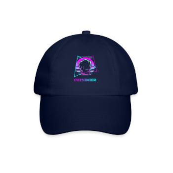 Retro Cuisinier Chef Cuisine - Casquette classique - bleu/bleu - Devant
