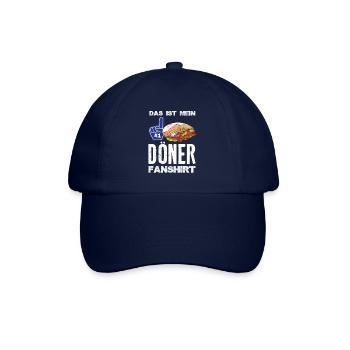 Das ist mein Döner Kebab Fanshirt - Baseballkappe - Blau/Blau - Vorne