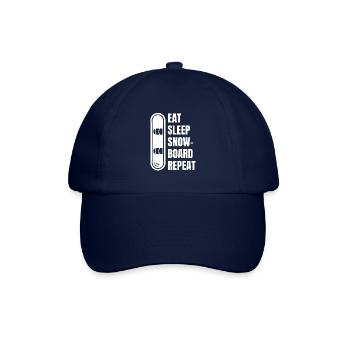 Snowboard slogan winter sports snowboarders - Baseball Cap - blue/blue - Front
