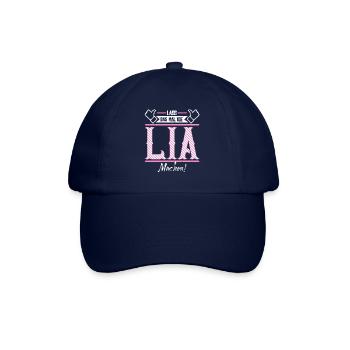 Lia Geschenkidee Geschenk Geburtstag - Baseballkappe - Blau/Blau - Vorne