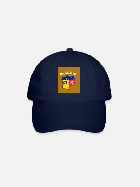 Fier de mes Racines Rhône-Alpes Or - Casquette classique - bleu/bleu