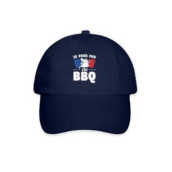 Je Peux Pas J'ai BBQ Barbecue Grillades Grillade - Casquette classique - bleu/bleu - Devant
