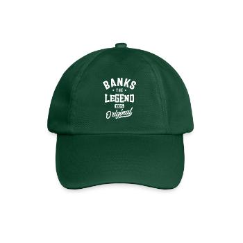 Banks Personalized Name - Baseball Cap - bottle green - Front