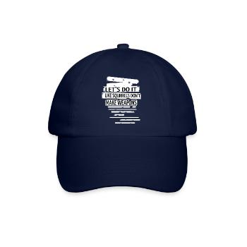 dove of peace disarmament green bday gift idea - Baseballkappe - Blau/Blau - Vorne