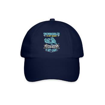 Motoneige Braaaap est mon jeu de motoneige - Casquette classique - bleu/bleu - Devant