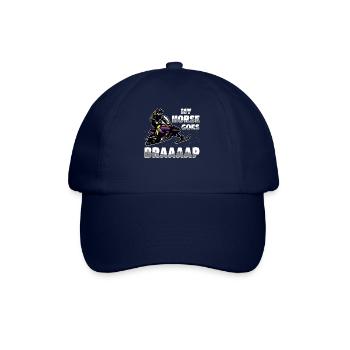 Mon cheval fait de la motoneige Braaaap - Casquette classique - bleu/bleu - Devant