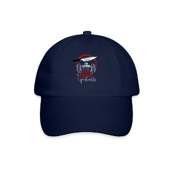 Chut, j’écoute mon podcast True Crime - Casquette classique - bleu/bleu - Devant