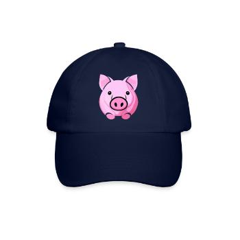 Pig cute Pigs Kawaii Animal 7 - Baseball Cap - blue/blue - Front