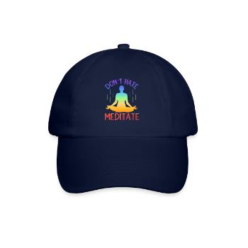 Don't Hate Meditate Yoga - Baseball Cap - blue/blue - Front