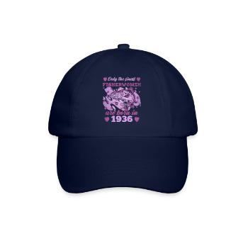 Finest Fisherwomen Born 1936 Womens 87th Birthday - Baseballkappe - Blau/Blau - Vorne