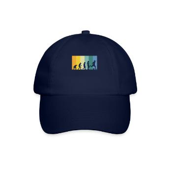 Evolution Football - Joueur de football couleurs vintage - Casquette classique - bleu/bleu - Devant