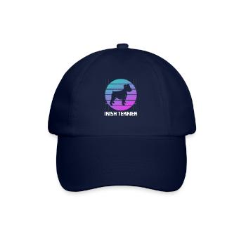 Retro Irish Terrier Dog Lover - Baseball Cap - blue/blue - Front