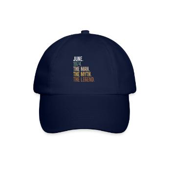 June 1974 The Man The Myth The Legend - Baseball Cap - blue/blue - Front