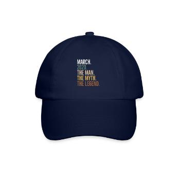 Mars 2020 L’homme Le mythe La légende - Casquette classique - bleu/bleu - Devant