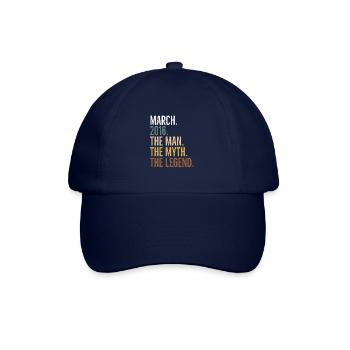 Mars 2016 L’homme Le mythe La légende - Casquette classique - bleu/bleu - Devant